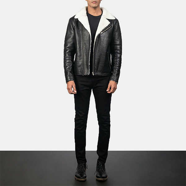 Alberto-White-Shearling-Black-Leather-Jacket1