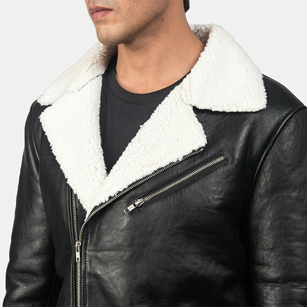 Alberto-White-Shearling-Black-Leather-Jacket2