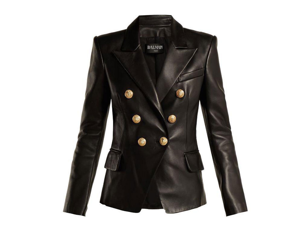 Limited edition black leather Women's jacket